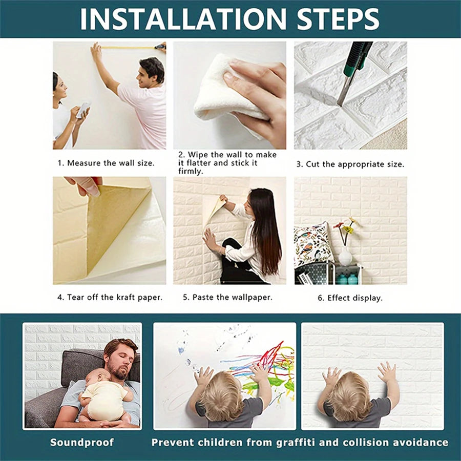 Modern 3D Wall Sticker – Peel & Stick Home Wall Decor