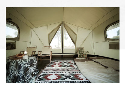 Cotton Camping Tent, Three to Four-Person, Waterproof