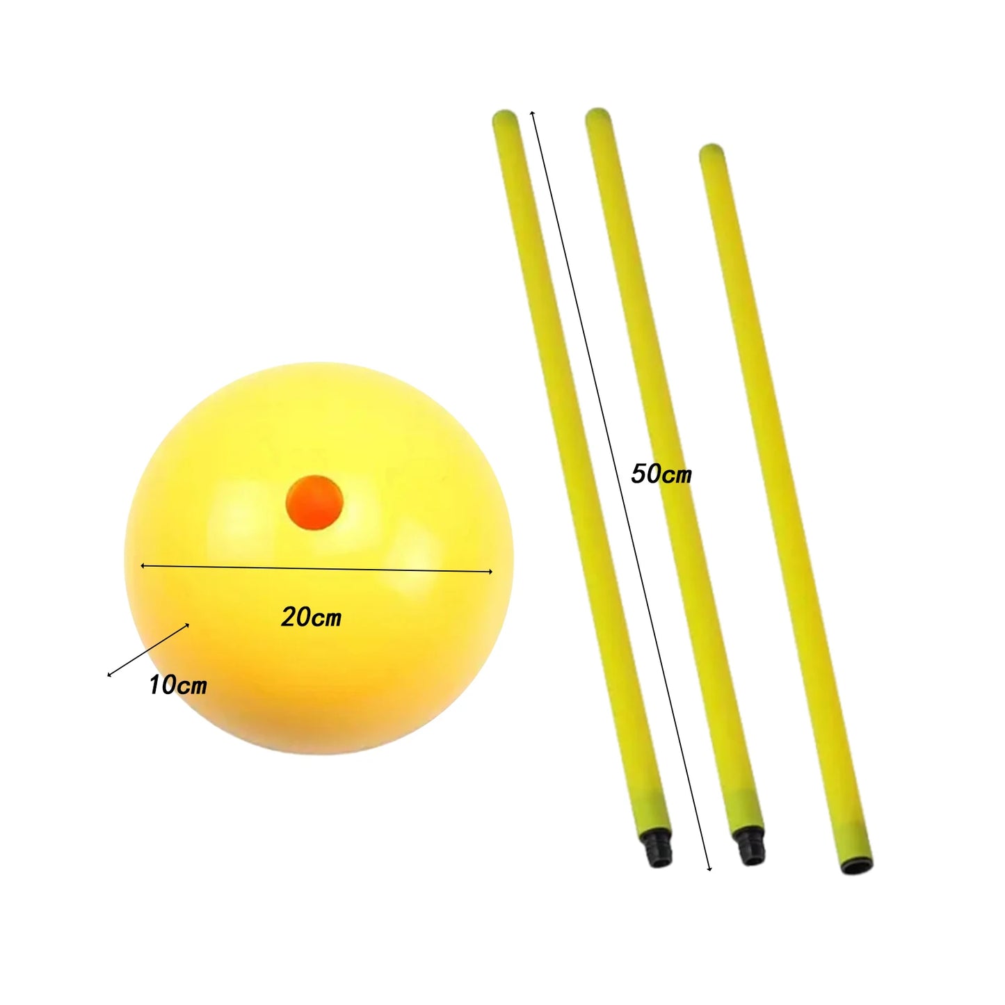 Soccer Agility Pole Adjustable Soccer Training Hurdles Speed Trainning Equipment Supplies for Playground Football Backyard