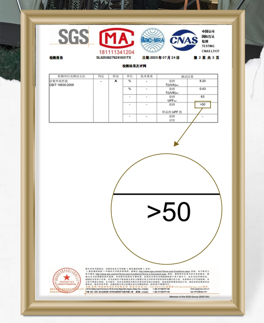 Cotton Camping Tent, Three to Four-Person, Waterproof