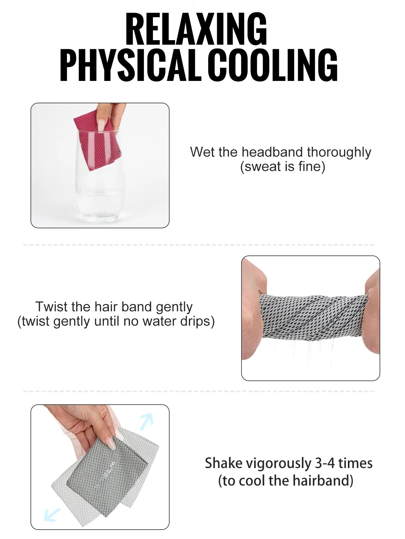 Summer Sport Headband Breathable Fitness Sweatband Non Slip Elastic Tennis Headband Sweat Wicking Lightweight Running Hairband