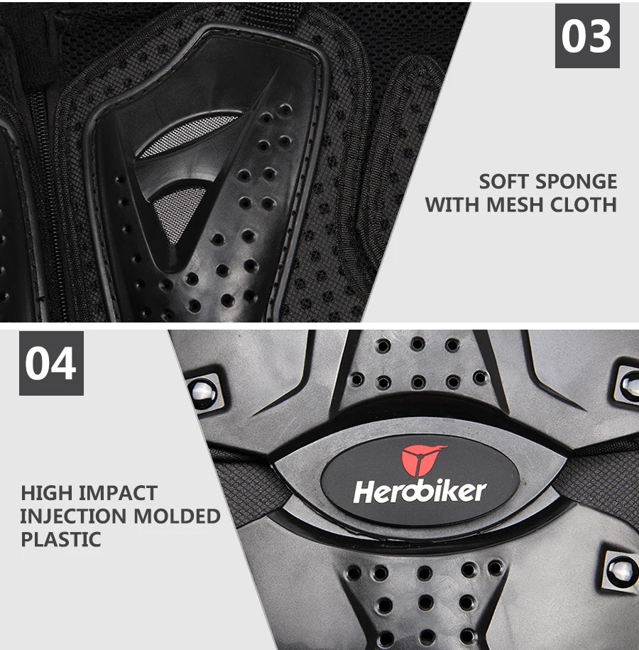 HEROBIKER Motorcycle Jacket Men Motorcycle Armor Moto Body Armor Motocross Riding Jacket Racing Motorbike Body Protection S-5XL