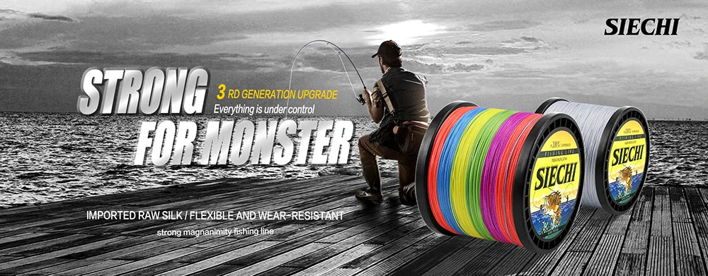 JOF 300M 500M 1000M 8 Strands 4 Strands 18-88LB PE Braided Fishing Wire Multifilament Super Strong Fishing Line Japan Multicolor