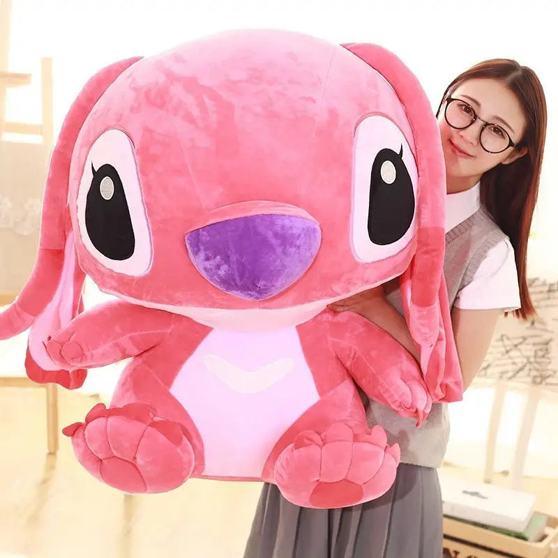 35-65cm Aoger Lilo & Stitch Stuffed Plush Doll Edition Stitch Rose Doll Creative Kawaii Pillow Toy Birthday Gift For Girl Kids
