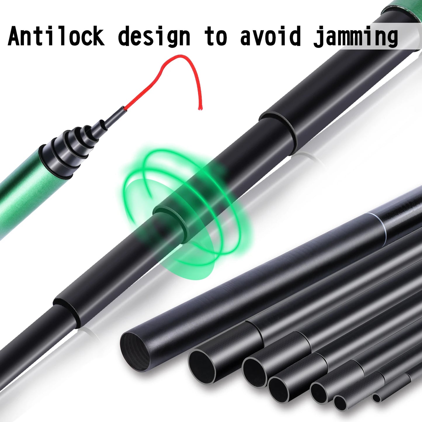 Sougayilang Carp Fishing Rod 2.7/3.6/4.5/5.4M Portable Ultra Light Telescopic Fishing Pole Max Drag 5Kg Fishing Tools