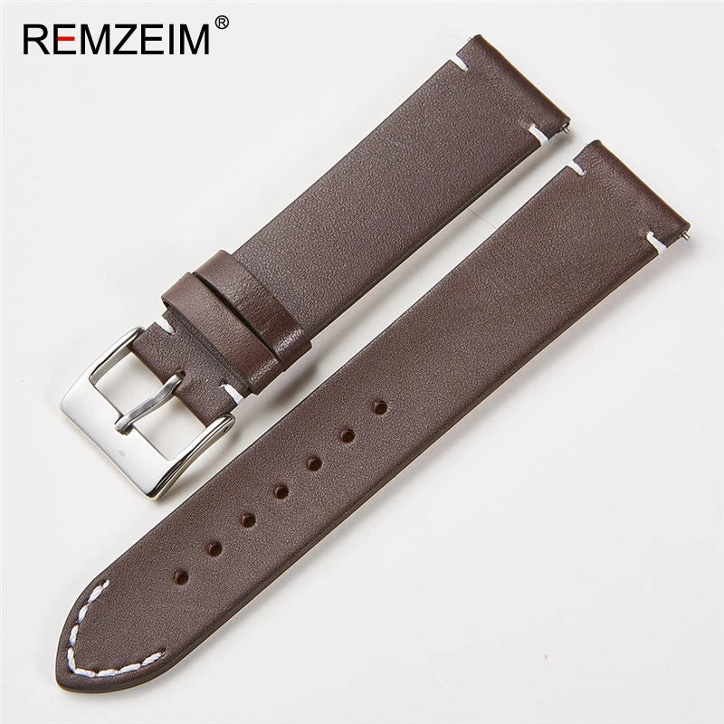 Calfskin Genuine Leather Watchbands Quick Release Watch Band 18mm 20mm 22mm 24mm Smartwatch Strap Watches Accessories