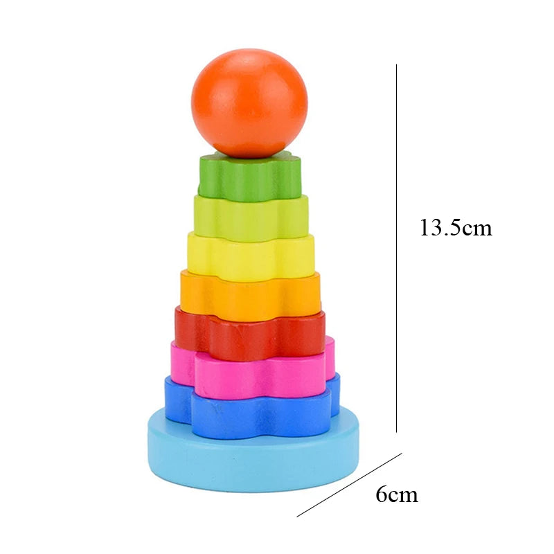 Montessori Baby Toys Kids 3D Wooden Puzzles Early Learning Baby Games Toys Educational Wooden Toys For Children Birthday Gifts