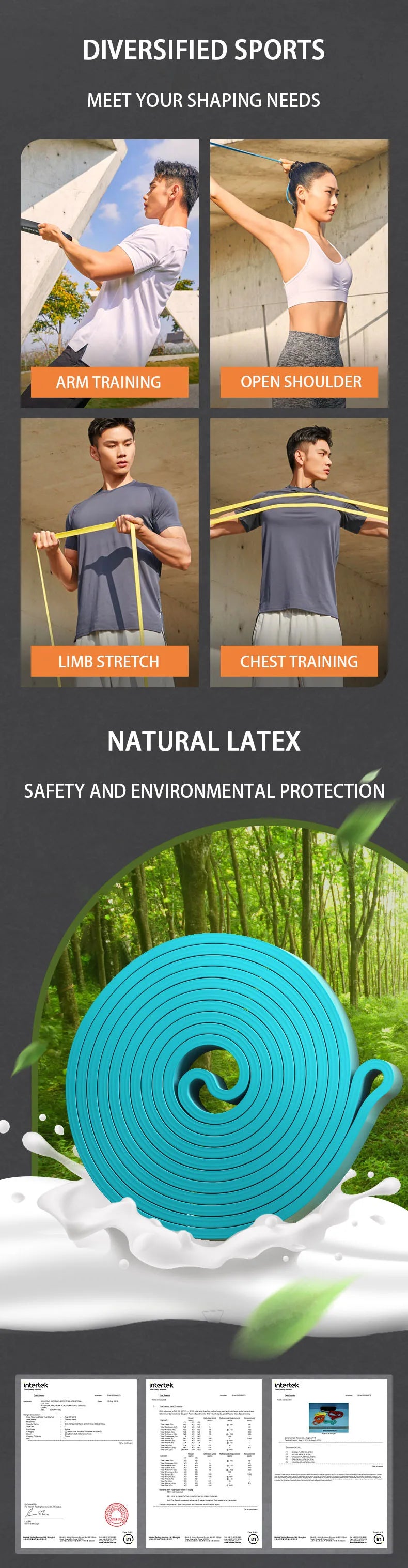 175-250LBS Yoga Multi-Purpose Thickened Heavy-Duty Elastic Band Fitness Training Resistance Stretching Band Thick Circle