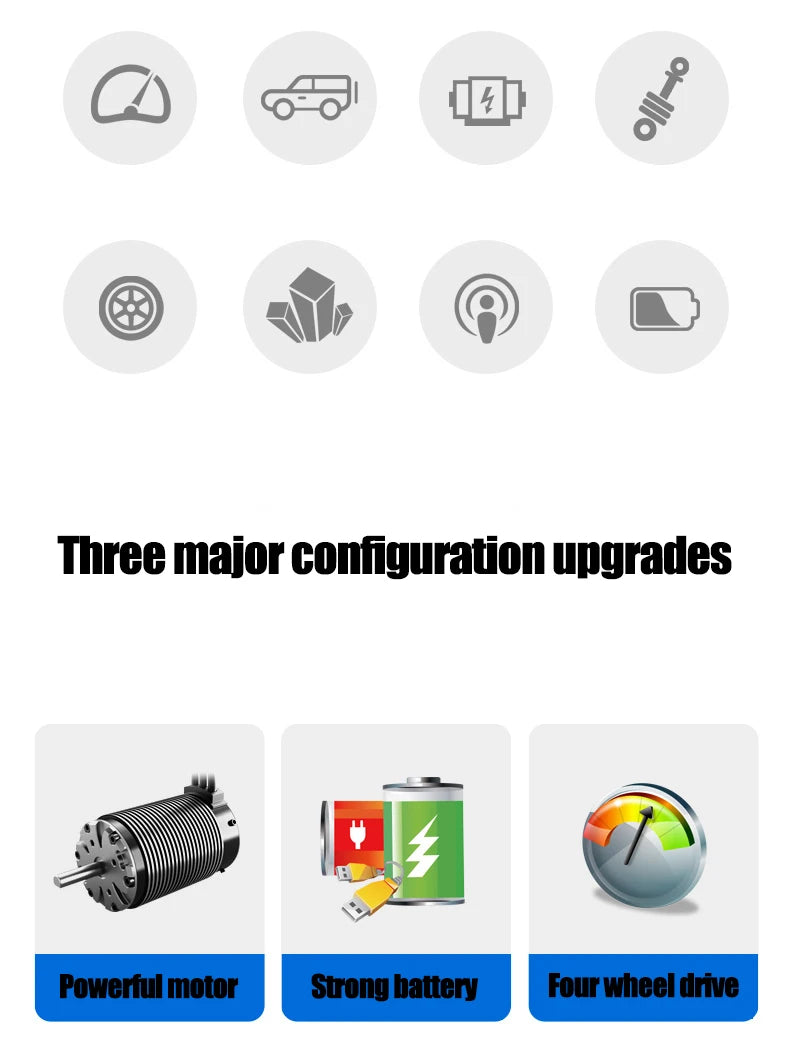 ZWN 1:12 / 1:16 4WD Remote Control Car With Led Lights 2.4G Radio RC  Cars Off-Road 4x4 Control Trucks Toys Gifts for Children