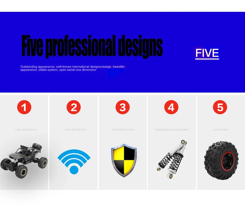 ZWN 1:12 / 1:16 4WD Remote Control Car With Led Lights 2.4G Radio RC  Cars Off-Road 4x4 Control Trucks Toys Gifts for Children