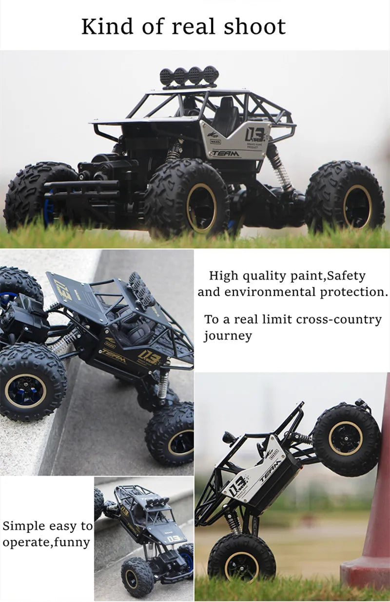 ZWN 1:12 / 1:16 4WD Remote Control Car With Led Lights 2.4G Radio RC  Cars Off-Road 4x4 Control Trucks Toys Gifts for Children