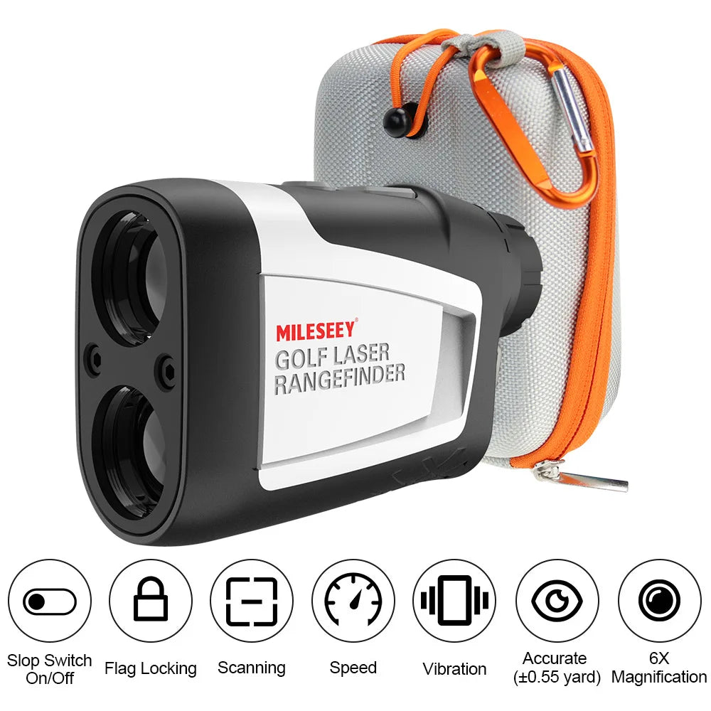 Mileseey PF210 PF2E PF240 Golf Laser Rangefinder Telescope Measure 600M/Yard Distance Meter 6X Monocular For Golf Sport Hunting