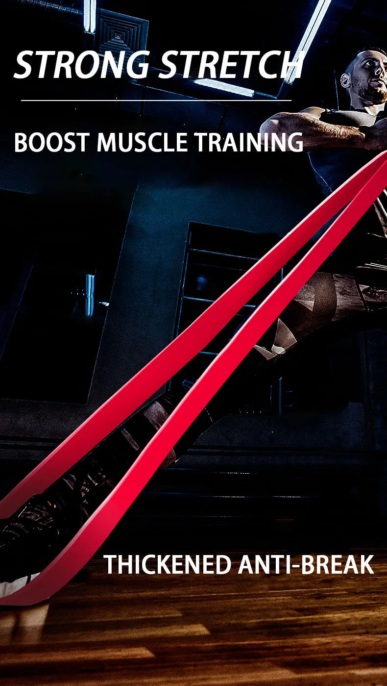 175-250LBS Yoga Multi-Purpose Thickened Heavy-Duty Elastic Band Fitness Training Resistance Stretching Band Thick Circle