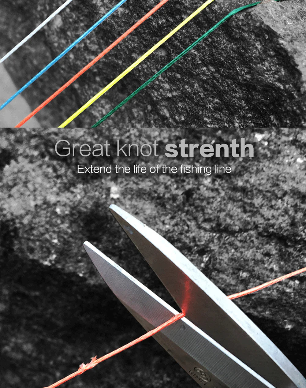 JOF 150M-500M 8 Strand Braided Outdoor Fishing Line Sea Fishing Ice Fishing River Fishing Rock Fishing Fishing Gear 20-100LB  X8