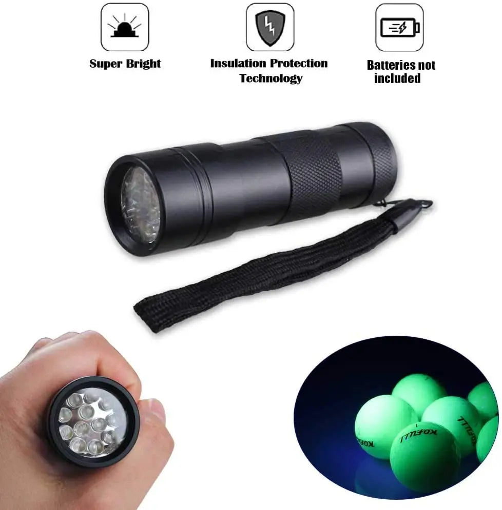 Crestgolf LED Golf Balls for Night Glow in The Dark Golf Ball with 4 Light Super Bright Six Colors Best Golf Gift for Golfers