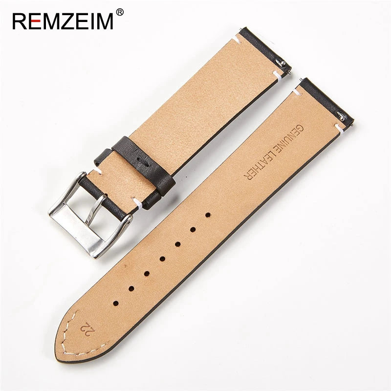 Calfskin Genuine Leather Watchbands Quick Release Watch Band 18mm 20mm 22mm 24mm Smartwatch Strap Watches Accessories