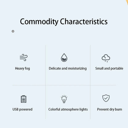 Ultrasonic Humidifier 260ml USB LED Lamp Aroma Diffuser