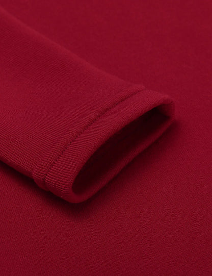 Women Hooded Sweatshirt Dress Knee Length Polyester