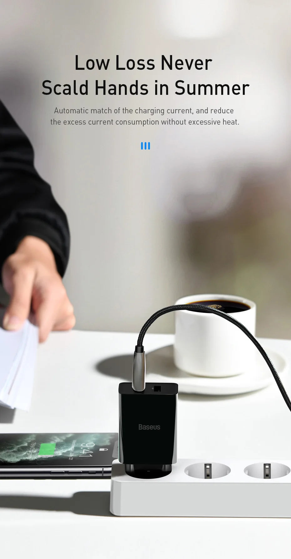 Baseus Dual USB Charger EU Plug Charger 2.1A Wall Charger Max Mobile Phone Charging Mini Adapter Travel Charger For iPhone