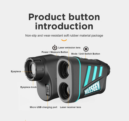 Golf Laser Rangefinder Telescope 600m 6x Monocular