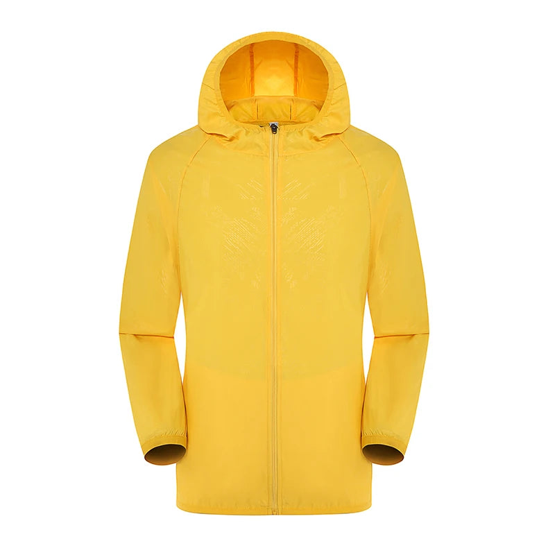 LNGXO Hiking Waterproof Jacket Women Men Camping Running Sun-Protective Windbreaker Quick Dry Outdoor Sport Rain Coat Unisex