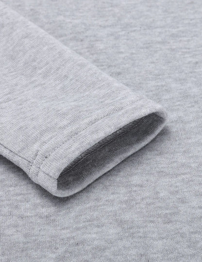 Women Hooded Sweatshirt Dress Knee Length Polyester