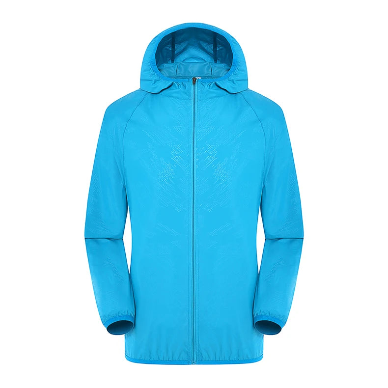 LNGXO Hiking Waterproof Jacket Women Men Camping Running Sun-Protective Windbreaker Quick Dry Outdoor Sport Rain Coat Unisex