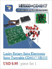 SMD NE555 CD4017 Rotating Flashing LED Components SMT LQFP44 Soldering Practice Board Electronic Circuit Training Suite DIY Kit
