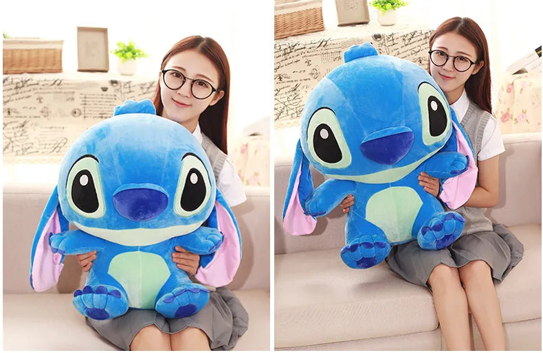 35-65cm Aoger Lilo & Stitch Stuffed Plush Doll Edition Stitch Rose Doll Creative Kawaii Pillow Toy Birthday Gift For Girl Kids