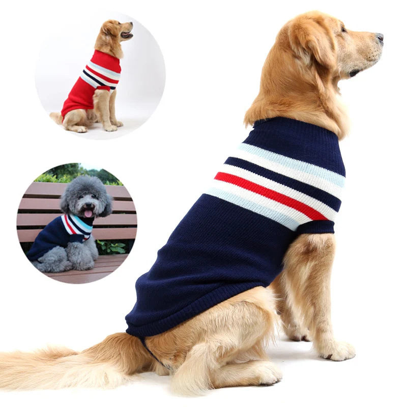 • Large Dog Knit Winter Sweater