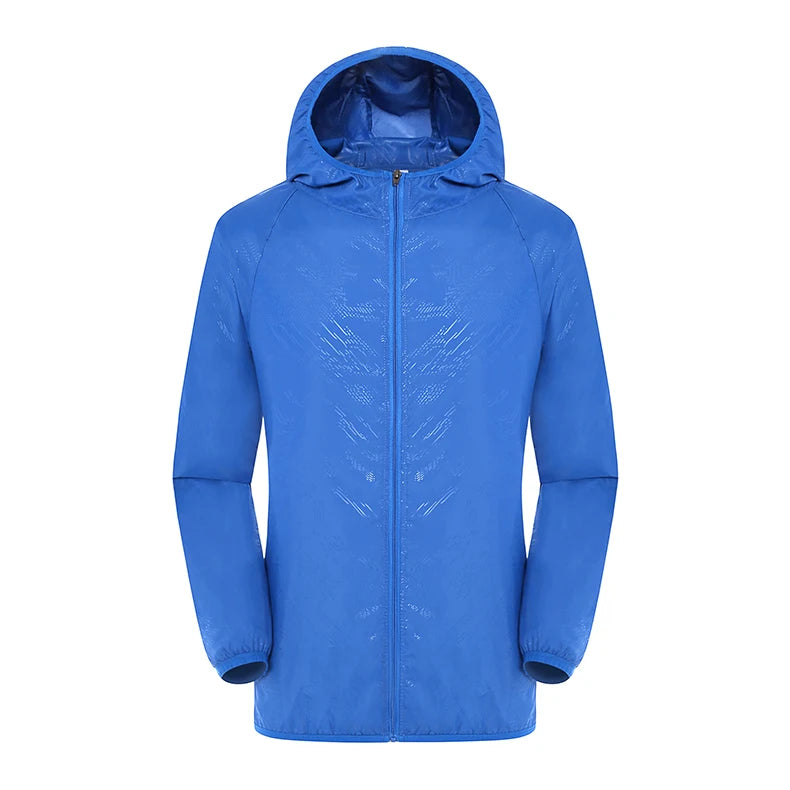 LNGXO Hiking Waterproof Jacket Women Men Camping Running Sun-Protective Windbreaker Quick Dry Outdoor Sport Rain Coat Unisex