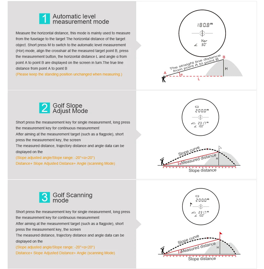 Mileseey PF210 PF2E PF240 Golf Laser Rangefinder Telescope Measure 600M/Yard Distance Meter 6X Monocular For Golf Sport Hunting