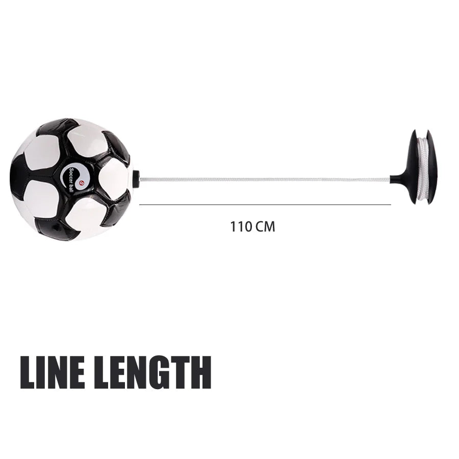 Football BALL beginner Training Soccer Ball Practice Belt Trainer Equipment Kick Standard Official profession Balls Size 2