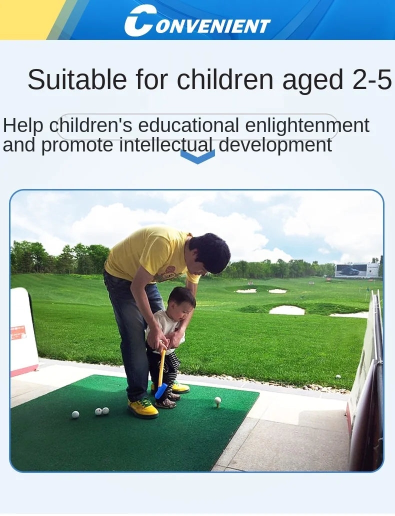 PGM 2-5 Years Old Kids Golf Club Set Children's Boy Girl Beginner's Golf Training Wood Iron Swing Putter Bag Gift JRTG011