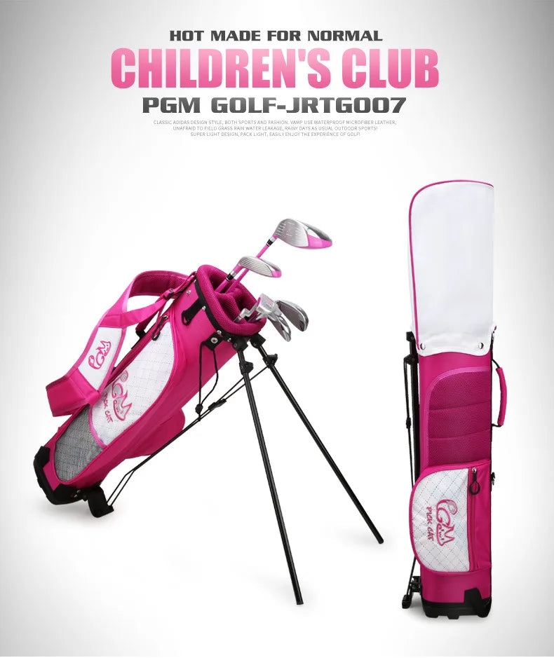 PGM 3-12 Years Old Kids Golf Club Set Children's Boy Girl Beginner's Golf Training Wood Iron Swing Putter Bag Gift JRTG007
