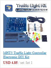 SMD NE555 CD4017 Rotating Flashing LED Components SMT LQFP44 Soldering Practice Board Electronic Circuit Training Suite DIY Kit