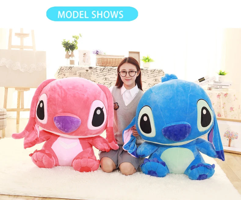 35-65cm Aoger Lilo & Stitch Stuffed Plush Doll Edition Stitch Rose Doll Creative Kawaii Pillow Toy Birthday Gift For Girl Kids