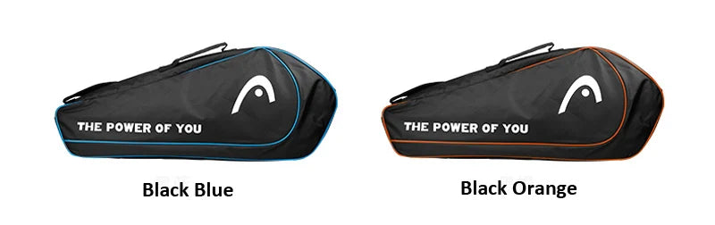 HEAD Tennis Racket Bag 3 Pack Training Sport Competition Shoulder Hand Bag Handbag Squash Badminton Raquete De Padel Storage Bag