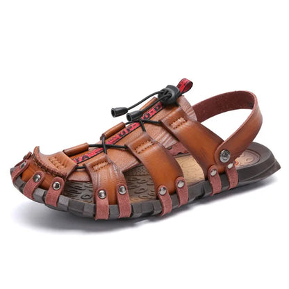 Men's Leather Sandals For Summer Casual Comfort Footwear