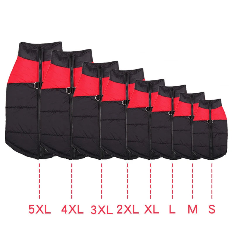 Winter Dog Coat Warm Waterproof Vest for Small, Medium & Large Dogs