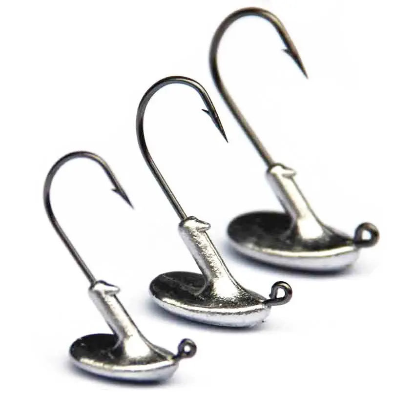JYJ 10pcs/Lot 3.5g 5g 7g 10g 14g Tumbler Head Hook Jig Bait Fishing Hook For Soft Lure Fishing Tackle fishing tackle accessorie