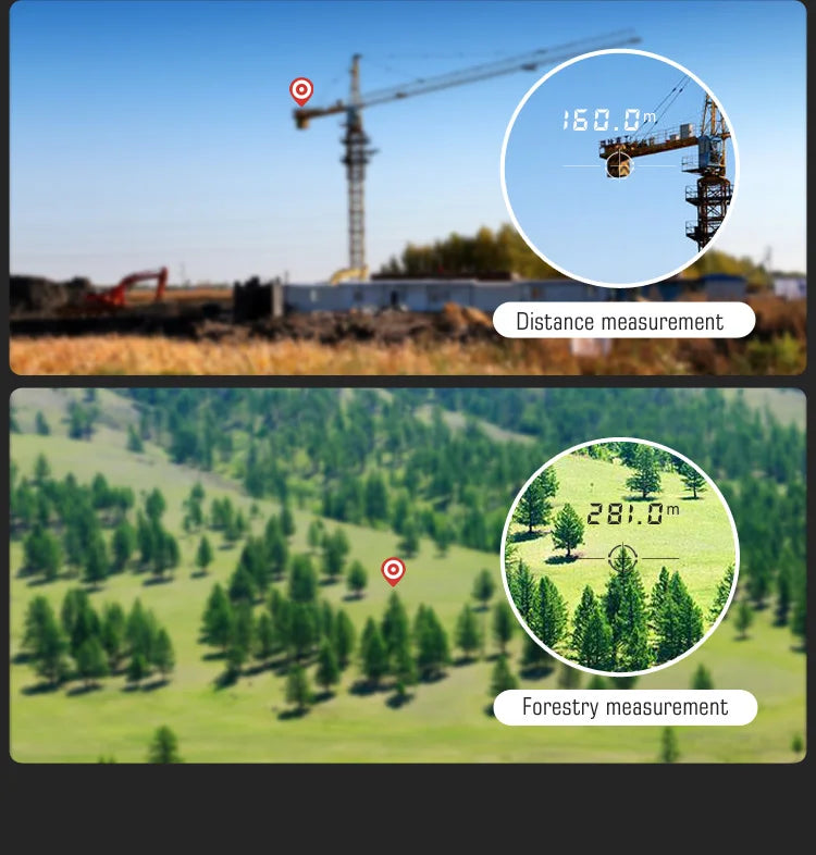 Mileseey PF210 PF2E PF240 Golf Laser Rangefinder Telescope Measure 600M/Yard Distance Meter 6X Monocular For Golf Sport Hunting