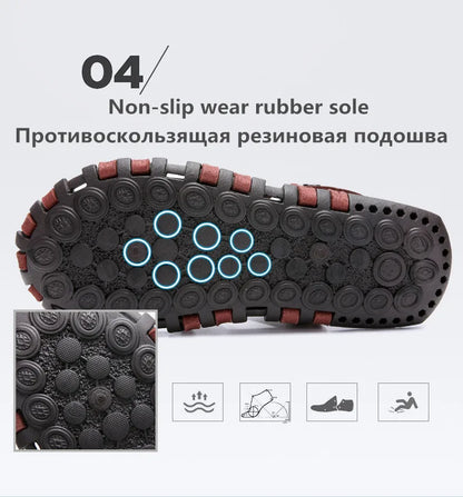 Men's Leather Sandals For Summer Casual Comfort Footwear