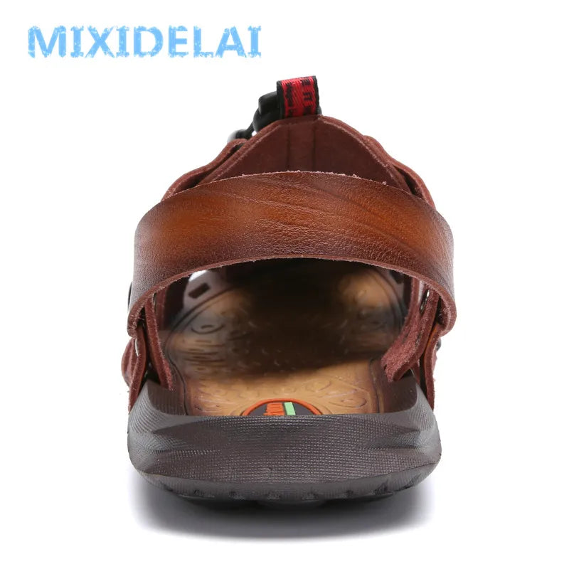 Men's Leather Sandals For Summer Casual Comfort Footwear