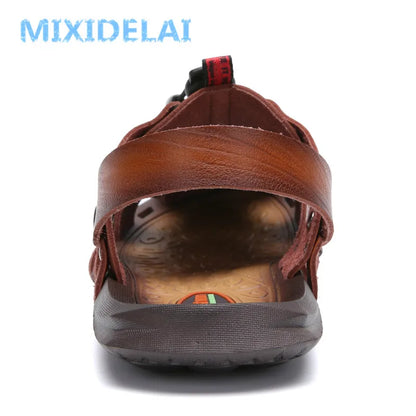Men's Leather Sandals For Summer Casual Comfort Footwear