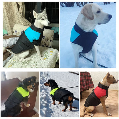 Winter Dog Coat Polyester Waterproof Vest For Small, Medium And Large Dogs