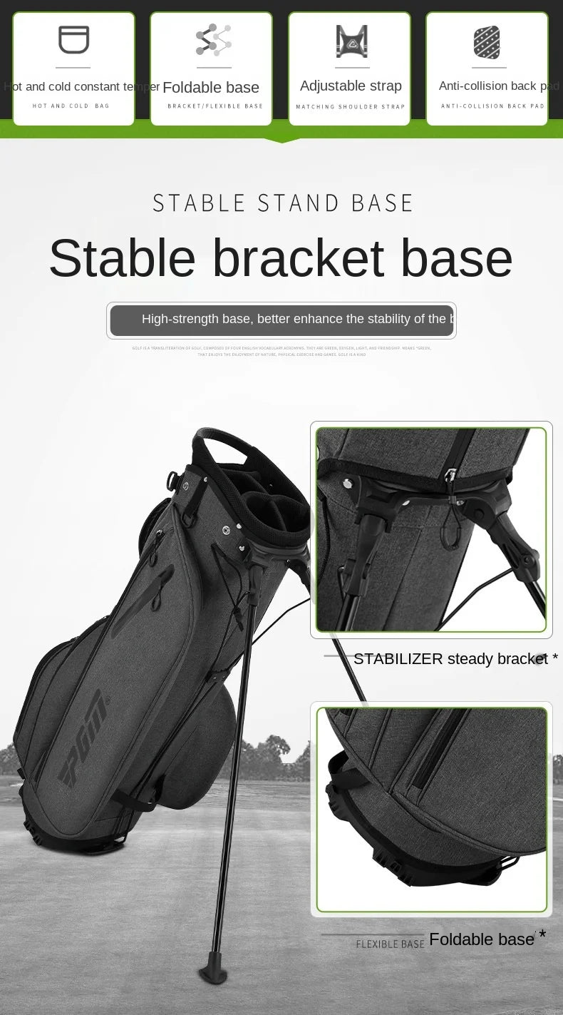 PGM Men's Golf Bag Ultra Lightweight and Stable Holder Bag QB092