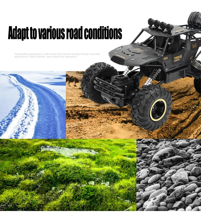 ZWN 1:12 / 1:16 4WD Remote Control Car With Led Lights 2.4G Radio RC  Cars Off-Road 4x4 Control Trucks Toys Gifts for Children
