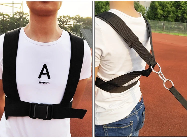 Running Sprint Dash Track and Field Pull Rope Resistance Bands for Football Basketball Powerful Strength Explosive Force