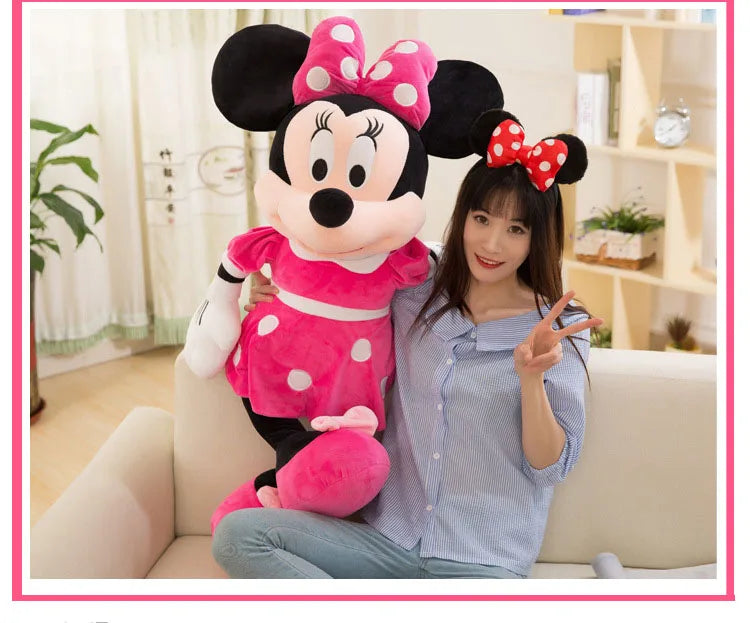 30-70cm Couples Mickey Mouse Minnie Kawaii Plush Toys Children Gifts Plush Toys Doll Birthday Girlfriend Girl Gift
